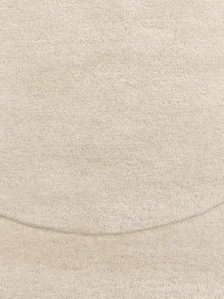 Westwing Collection Alfombra artesanal de lana con forma orgánica Kadey