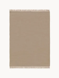 benuta Alfombra artesanal de lana con flecos Liv^ Rectangular|Alfombras Rectangulares