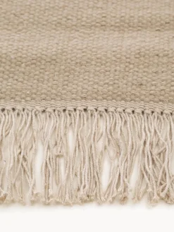 benuta Alfombra artesanal de lana con flecos Liv^ Rectangular|Alfombras Rectangulares