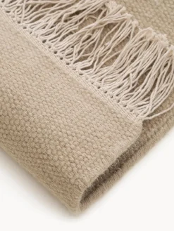 benuta Alfombra artesanal de lana con flecos Liv^ Rectangular|Alfombras Rectangulares