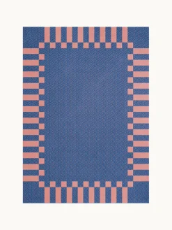 Layered Alfombra artesanal de lana de pelo largo Tekla Frame