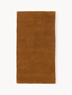 Westwing Collection Alfombra artesanal de lana con estampado geométrico Alexia^ Rectangular|Alfombras Rectangulares