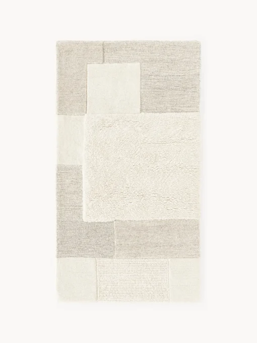 Westwing Collection Alfombra artesanal de pelo largo Titus