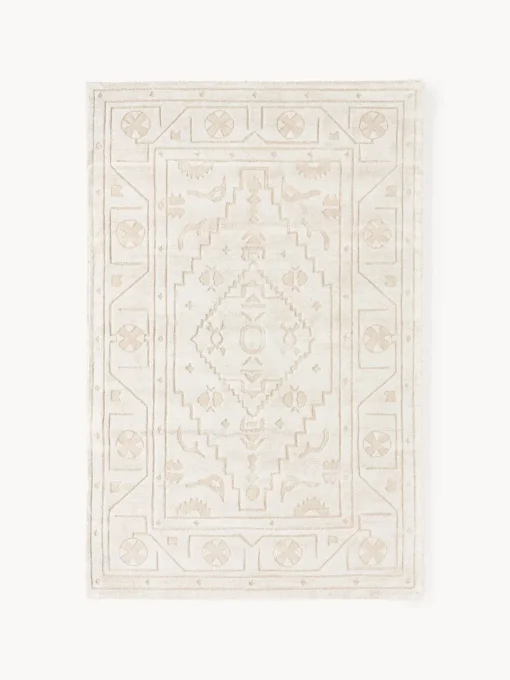 Westwing Collection Alfombra artesanal de viscosa Shaila