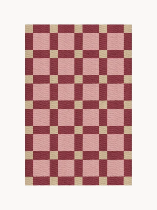Layered Alfombra artesanal de yute Plum Punsch^ Rectangular|Alfombras Rectangulares