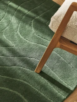 Westwing Collection Alfombra artesanal redonda de lana Aaron