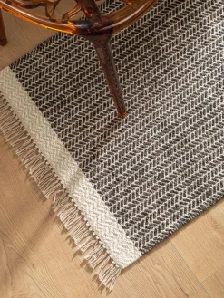 benuta Alfombra corredor artesanal de lana con flecos Kim