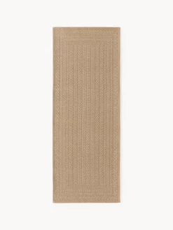 Westwing Collection Alfombra corredor artesanal para interior/exterior Anil