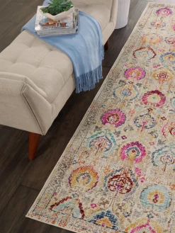 Nourison Alfombra corredor de pelo corto Kashan