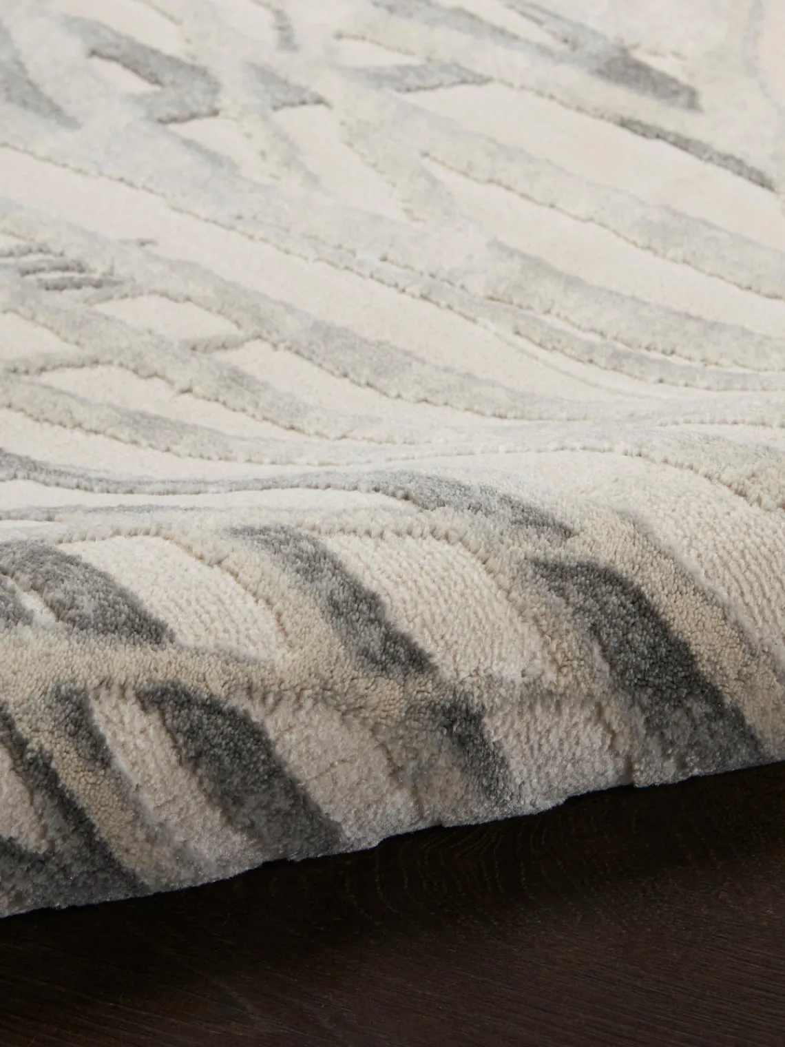 Rama Carpets Alfombra corredor de pelo corto con relieves Rustic Texture