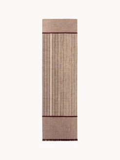 Louis de Poortere Alfombra corredor de pelo corto con flecos de diseño Folkform Monochrome^ Alfombras De Pasillo|Alfombras De Pasillo
