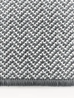 Westwing Collection Alfombra corredor exterior reversible en zigzag Cort