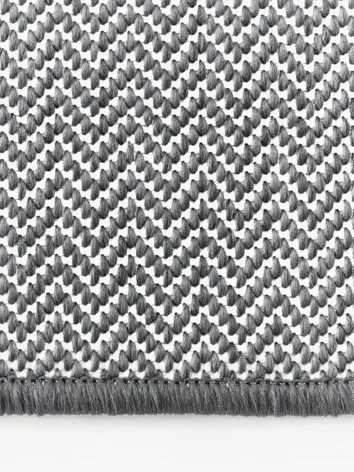Westwing Collection Alfombra corredor exterior reversible en zigzag Cort