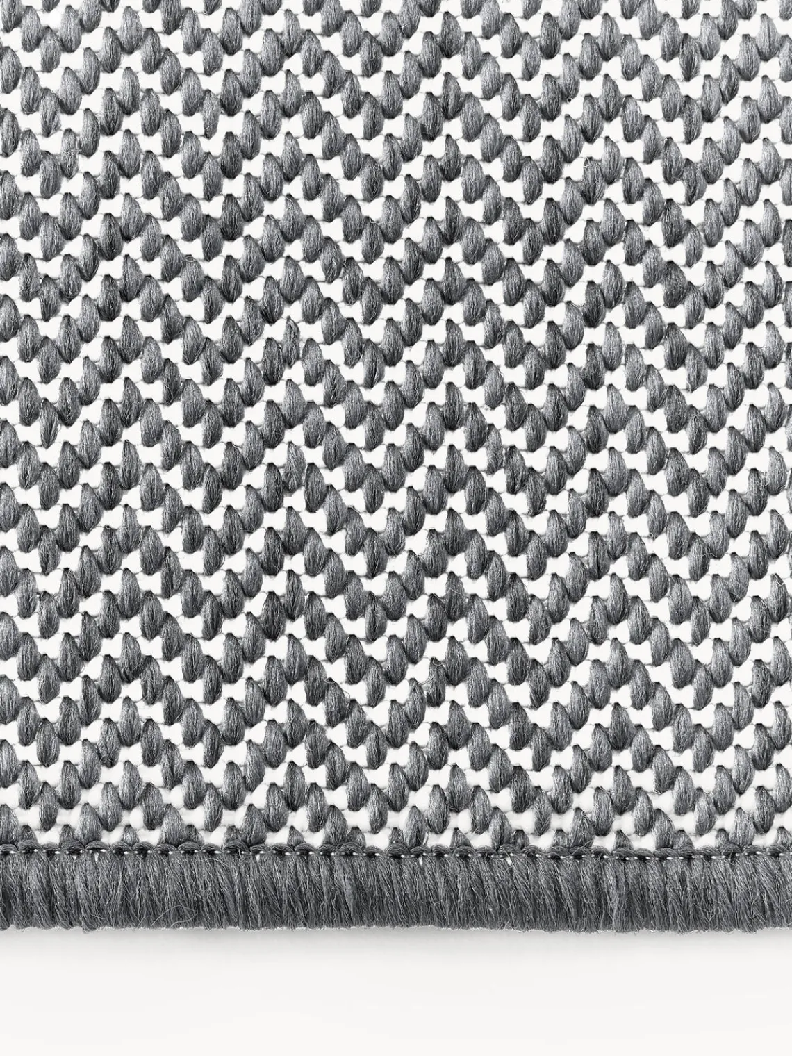 Westwing Collection Alfombra corredor exterior reversible en zigzag Cort