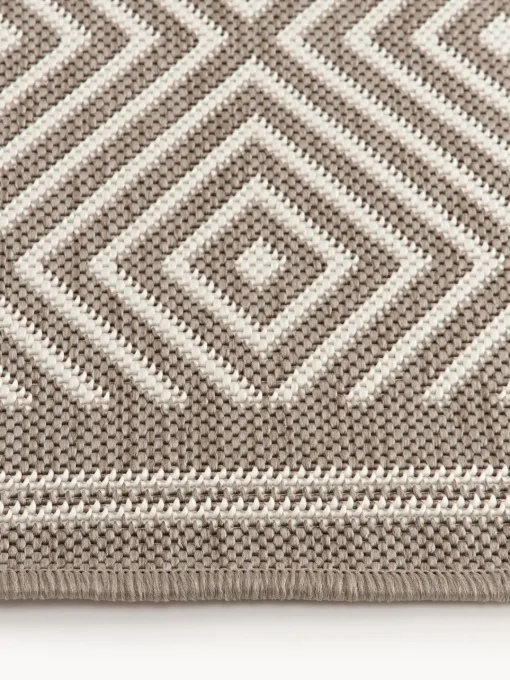Westwing Collection Alfombra corredor exterior reversible en rombos Reddy