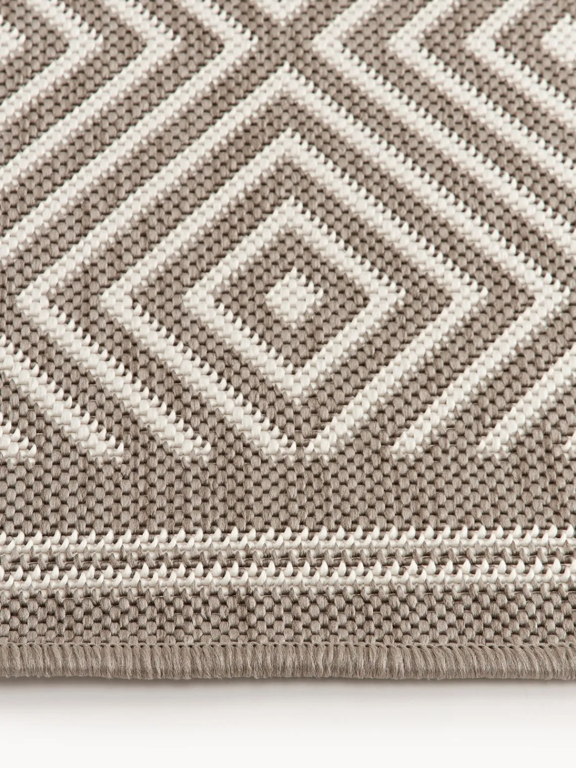 Westwing Collection Alfombra corredor exterior reversible en rombos Reddy