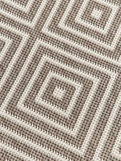 Westwing Collection Alfombra corredor exterior reversible en rombos Reddy