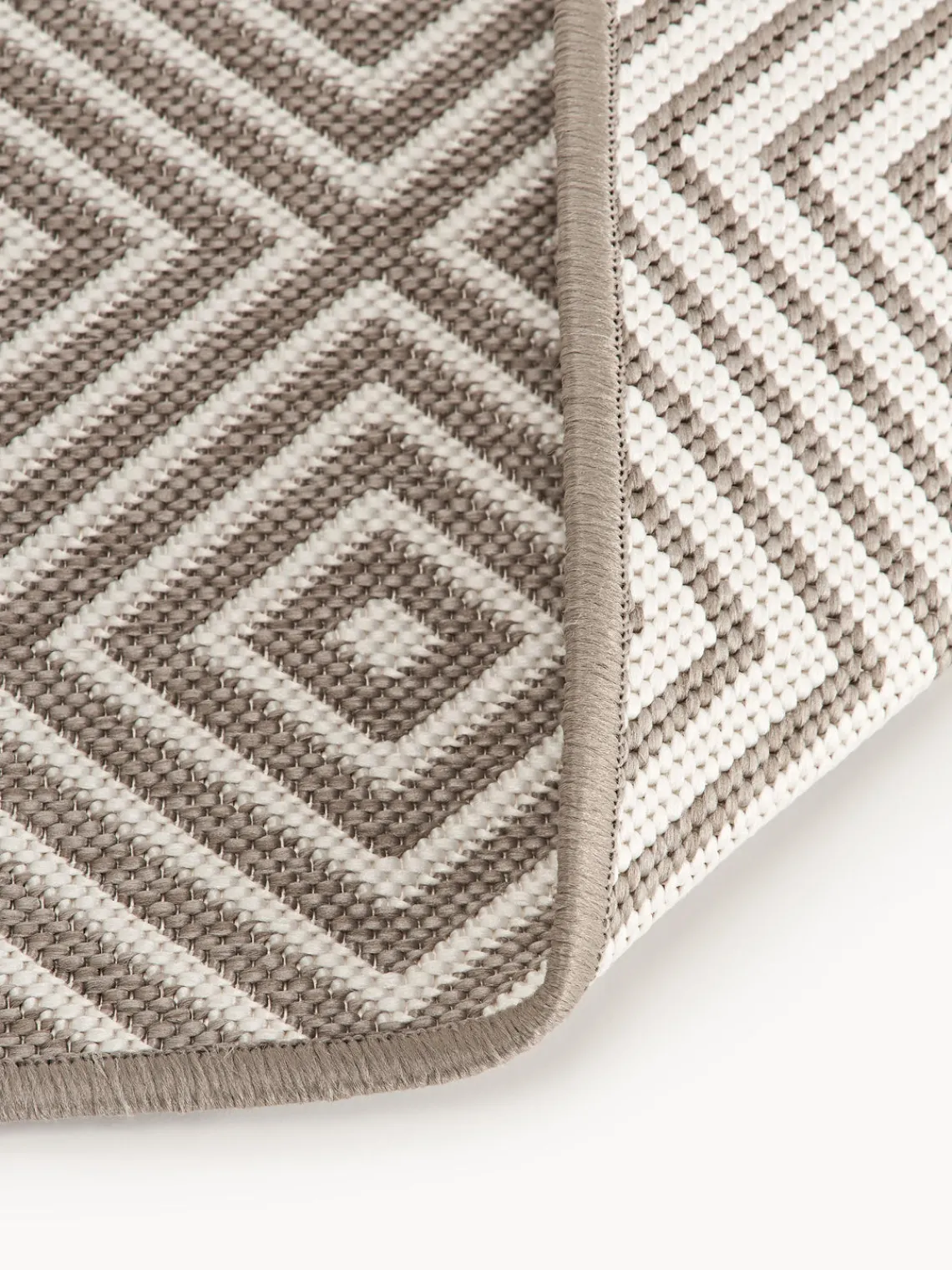 Westwing Collection Alfombra corredor exterior reversible en rombos Reddy
