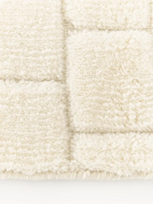 Westwing Collection Alfombra de lana artesanal texturizada Adley