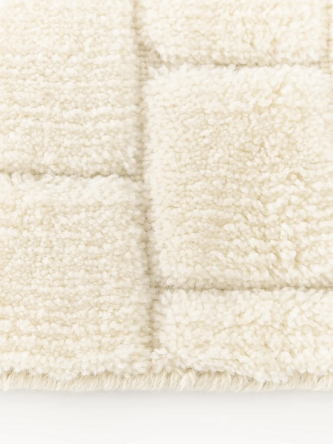 Westwing Collection Alfombra de lana artesanal texturizada Adley