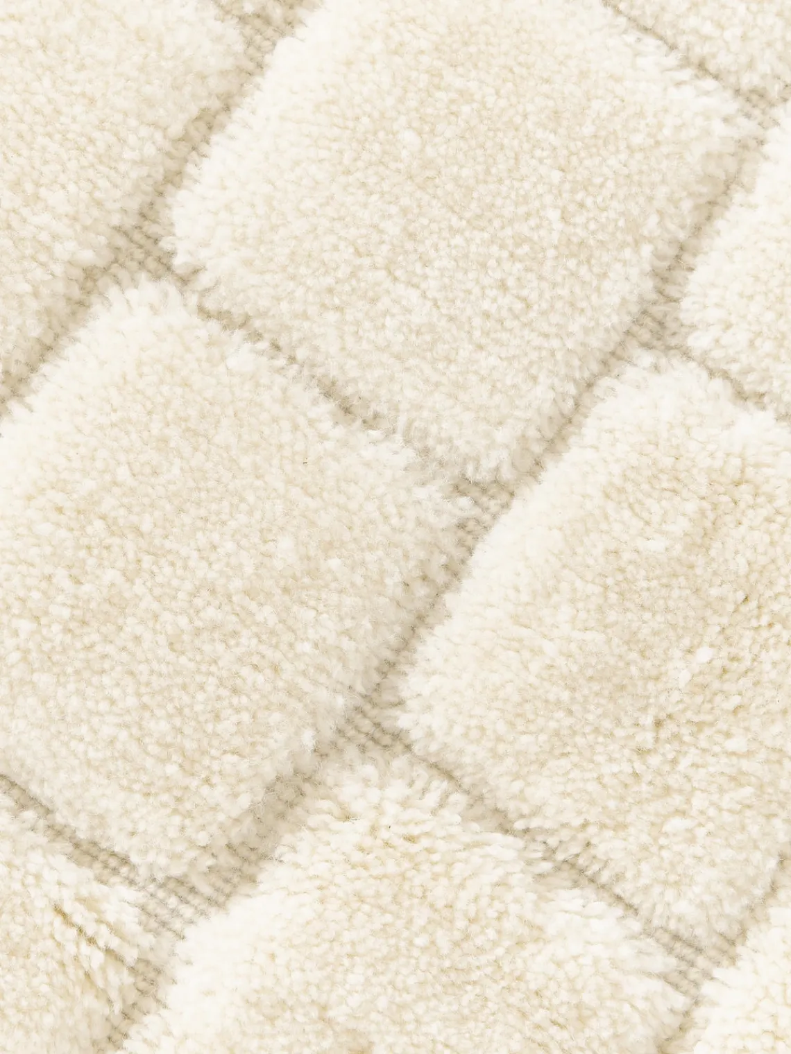 Westwing Collection Alfombra de lana artesanal texturizada Adley
