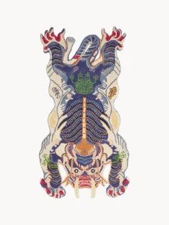Bongusta Alfombra de lana artesanal Dragon