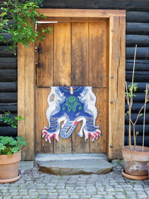 Bongusta Alfombra de lana artesanal Dragon