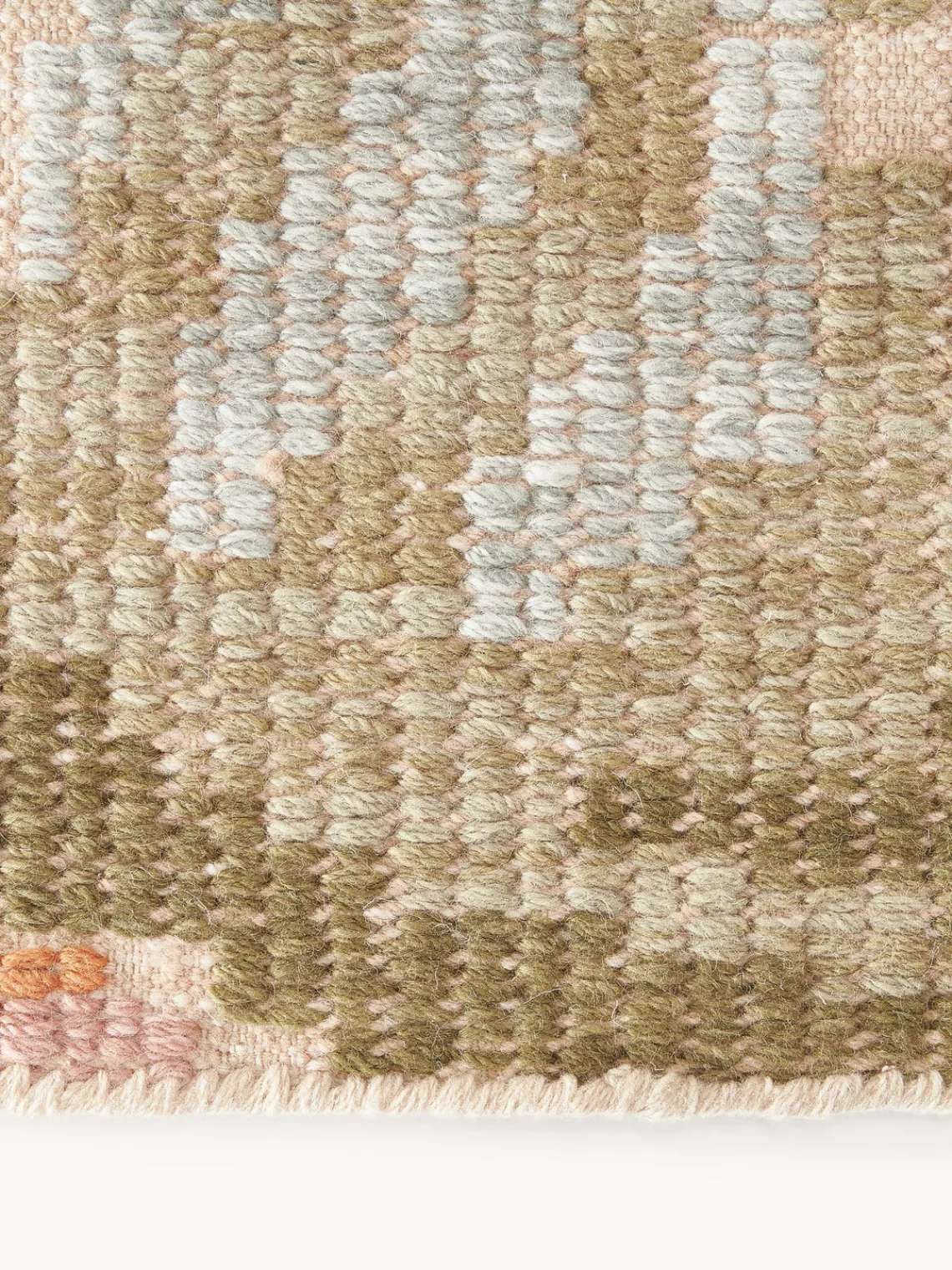 Westwing Collection Alfombra de lana con estampado floral Rosha