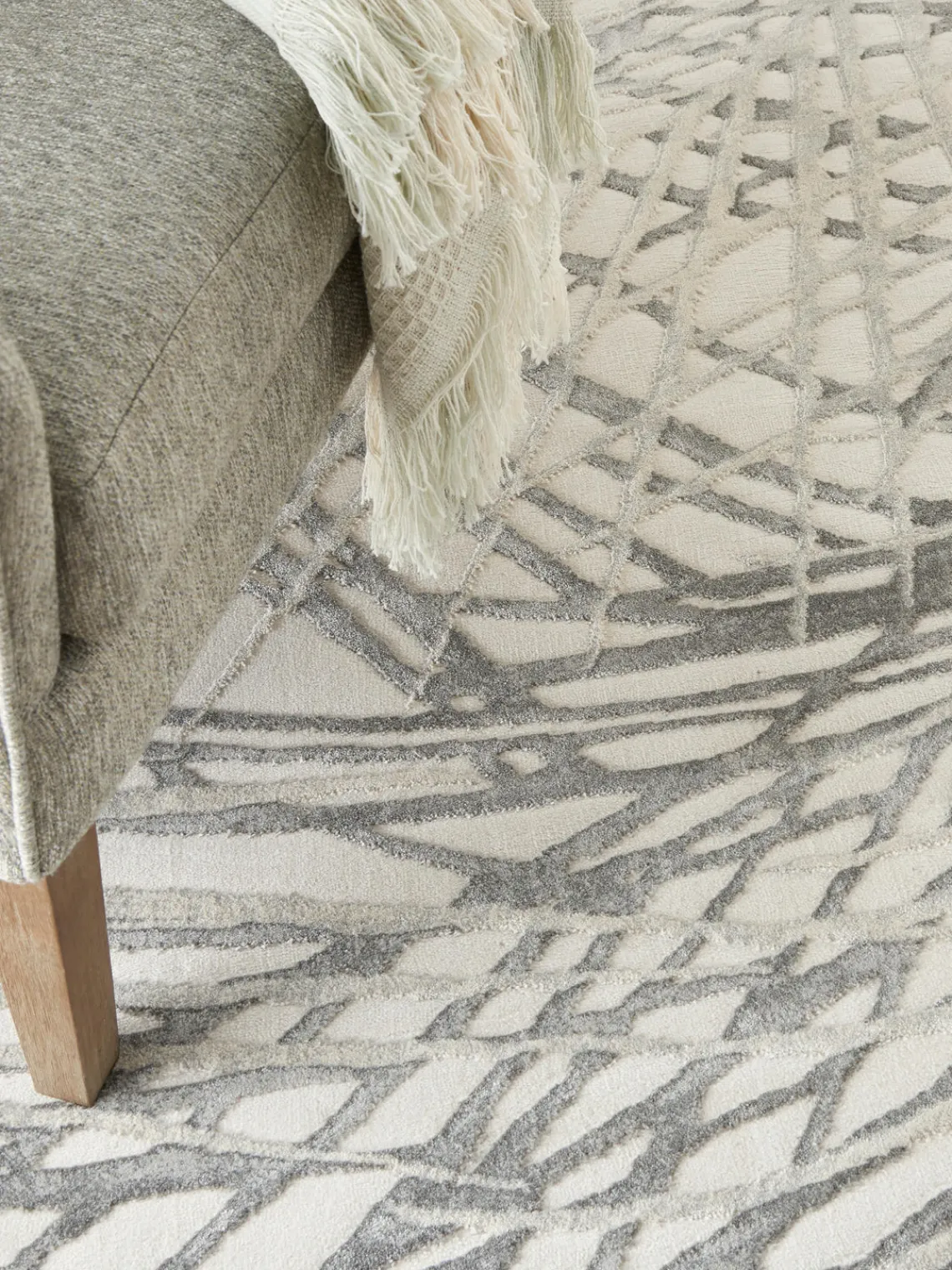 Rama Carpets Alfombra de pelo corto con relieves Rustic Texture
