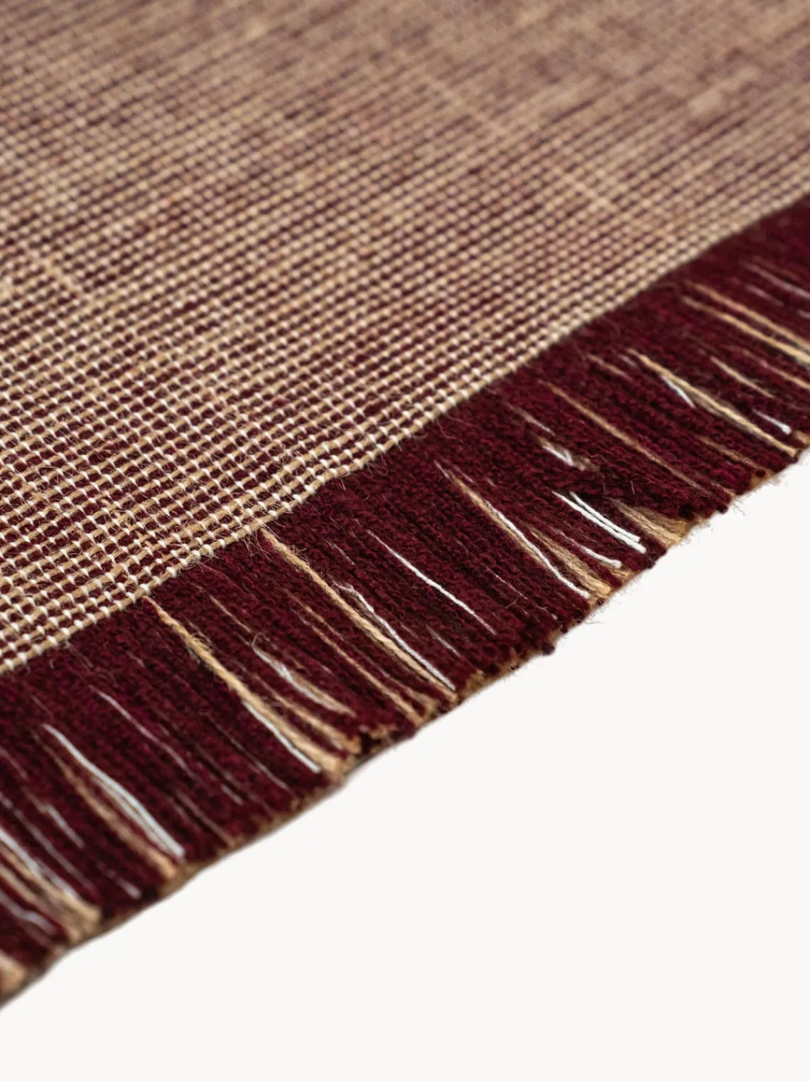 Louis de Poortere Alfombra de pelo corto con flecos diseño Folkform Monochrome^ Rectangular|Alfombras Rectangulares