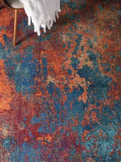 Nourison Alfombra de pelo corto de diseño Celestial