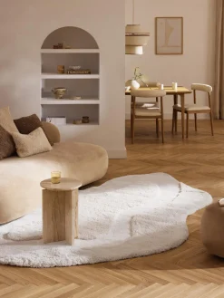 Westwing Collection Alfombra esponjosa con forma orgánica Kyla