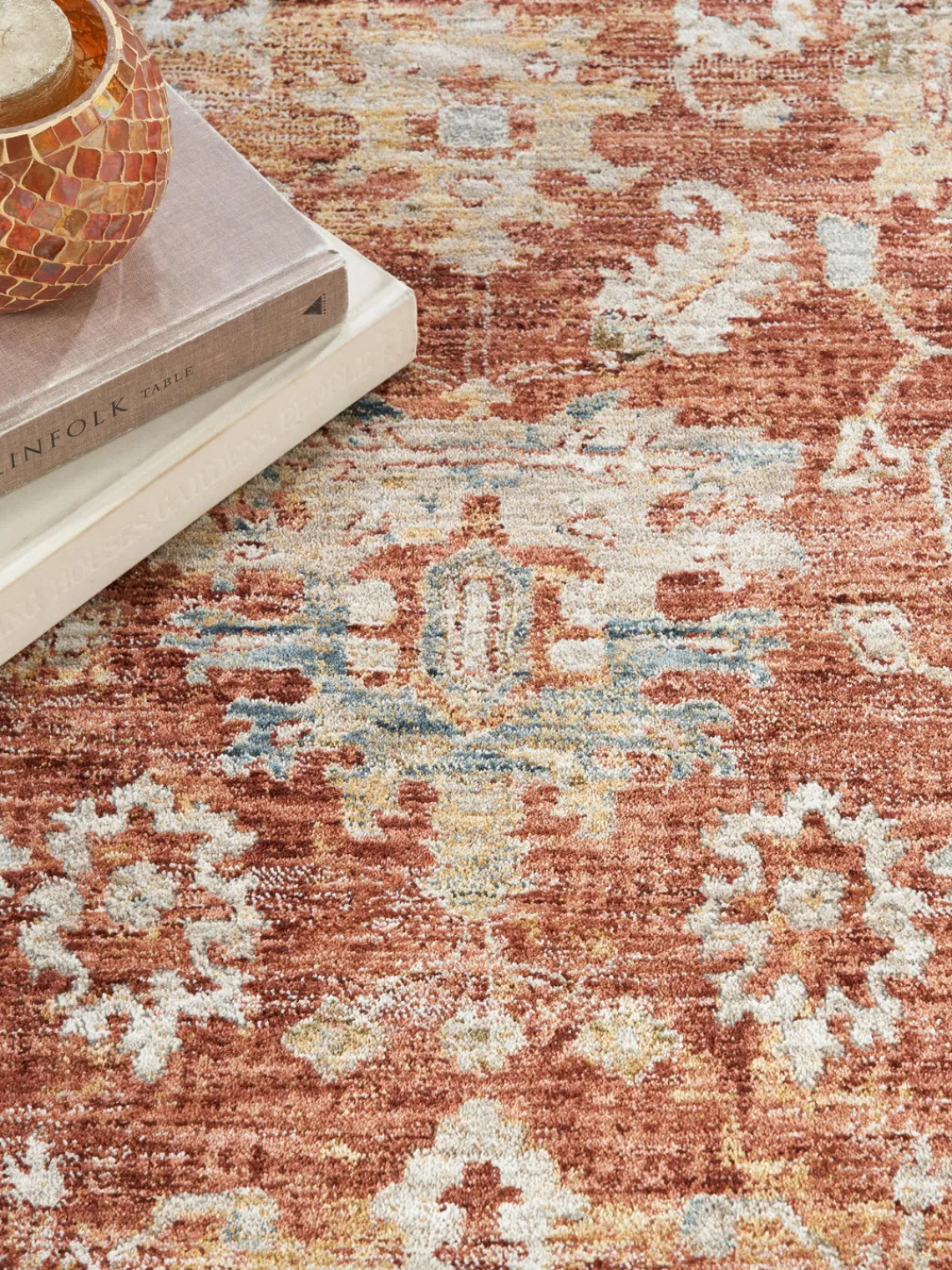 Rama Carpets Alfombra estampada de pelo corto Sahar