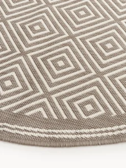 Westwing Collection Alfombra exterior reversible redonda en rombos Reddy^ Alfombras De Exterior|Alfombras De Exterior