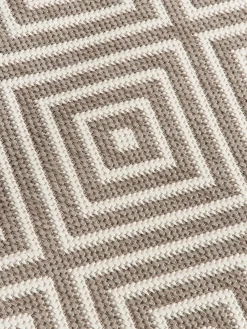 Westwing Collection Alfombra exterior reversible redonda en rombos Reddy^ Alfombras De Exterior|Alfombras De Exterior