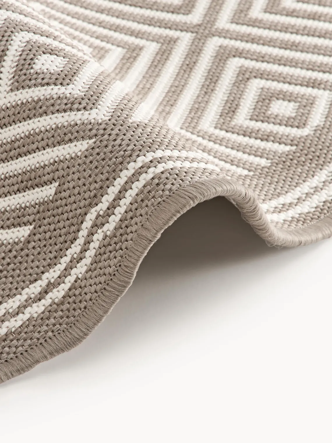Westwing Collection Alfombra exterior reversible redonda en rombos Reddy^ Alfombras De Exterior|Alfombras De Exterior