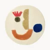 Niños Ferm Living Kids Alfombra infantil artesanal redonda con relieves Panto