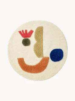 Niños Ferm Living Kids Alfombra infantil artesanal redonda con relieves Panto