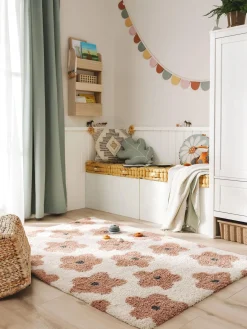 benuta Alfombra infantil con motivos florales Gobi^Niños Decoración Infantil|Alfombras Infantiles