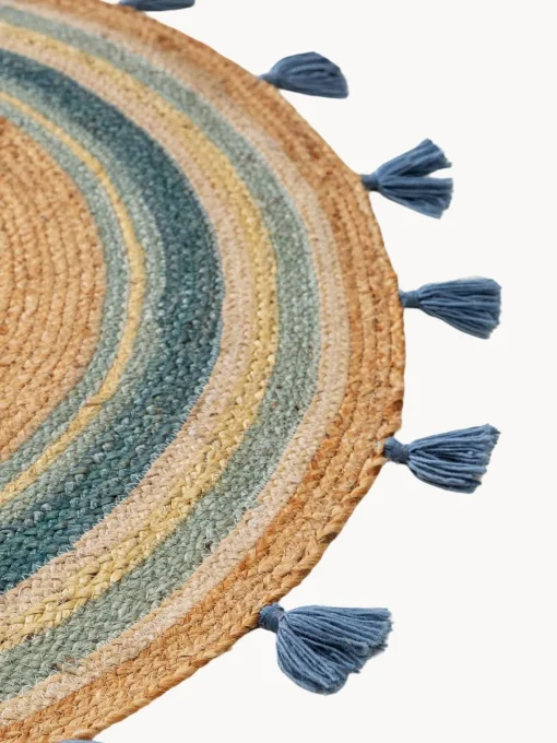 benuta Alfombra infantil redonda artesanal de yute Lovis^Niños Decoración Infantil|Alfombras Infantiles
