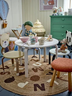 Niños Bloomingville Mini Alfombra infantil redonda de yute Dinne
