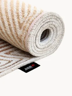 Louis de Poortere Alfombra redonda de tejido plano Coral