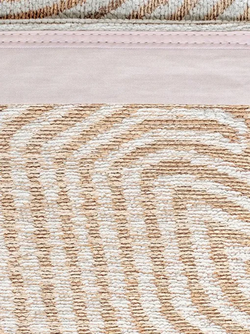 Louis de Poortere Alfombra redonda de tejido plano Coral