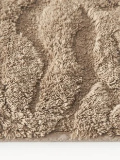Westwing Collection Alfombrilla de baño antideslizante con diseño en relieve Leaf^ Alfombras De Baño|Mantas