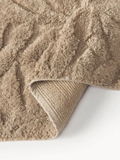 Westwing Collection Alfombrilla de baño antideslizante con diseño en relieve Leaf^ Alfombras De Baño|Mantas