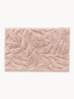 Westwing Collection Alfombrilla de baño antideslizante con diseño en relieve Leaf^ Alfombras De Baño|Mantas
