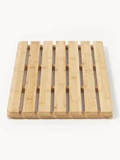 Westwing Collection Alfombrilla de baño de bambú Kit