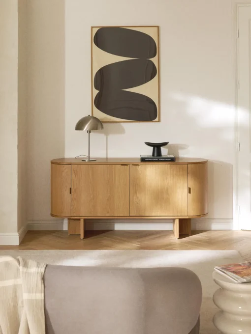 Westwing Collection Aparador de madera con esquinas redondeadas Zumi^ Aparadores