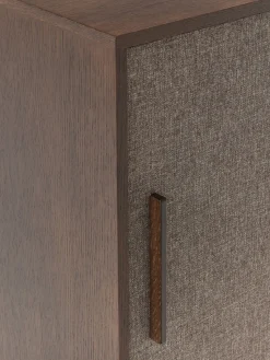 Westwing Collection Aparador de madera con frente tapizado Wisp