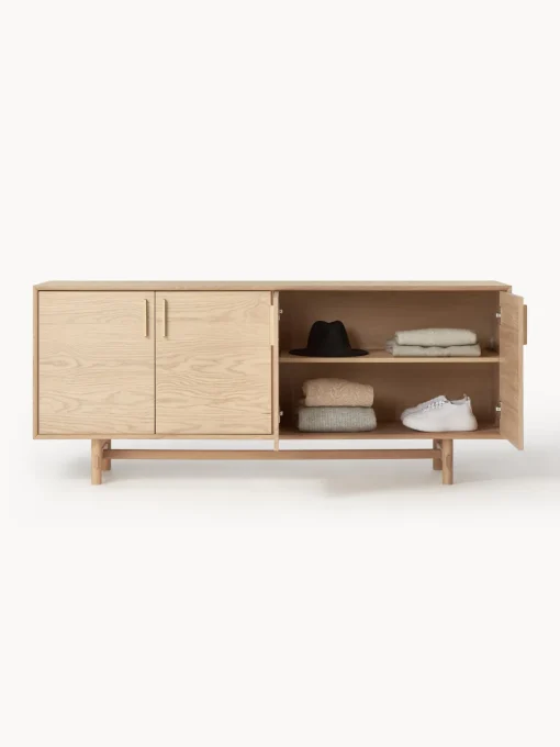 Westwing Collection Aparador de madera de roble Diana